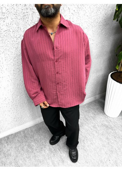 YENİ ÇİZGİ OVERSİZE GÖMLEK