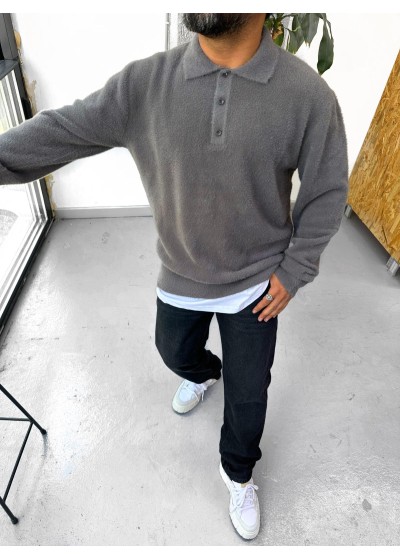 OVERSİZE YAKALI HAVLU TRİKO