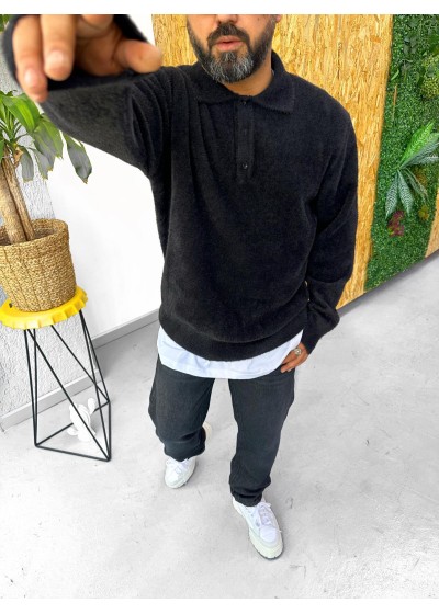 OVERSİZE YAKALI HAVLU TRİKO