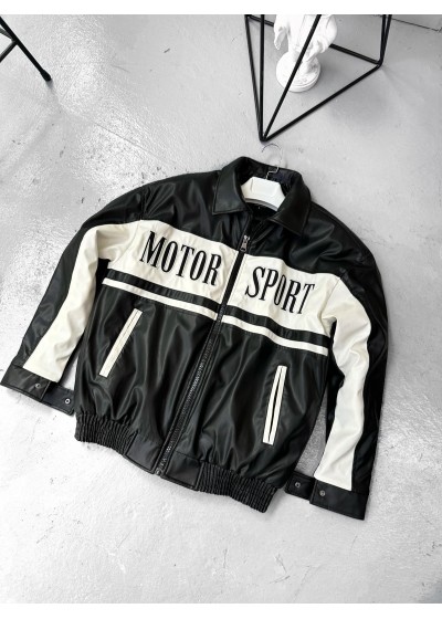 MOTOR SPORT DERİ CEKET