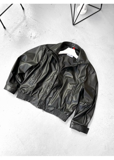 BASİC OVERSİZE DERİ CEKET